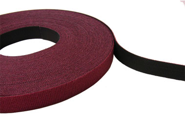 RIP-TIE WrapStrap 2.0 inch, plenum rated, cranberry (75 feet roll)