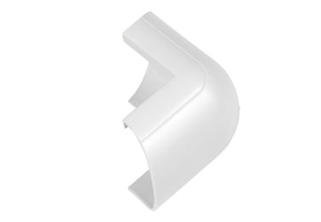 D-LINE FLEB3015W 1/2-ROUND CLIP-OVER EXTERNAL BEND, For 30 x 15mm trunking, white