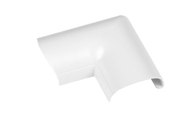 D-LINE FLDB3015W 1/2-ROUND CLIP-OVER DOOR TOP BEND, For 30 x 15mm trunking, white