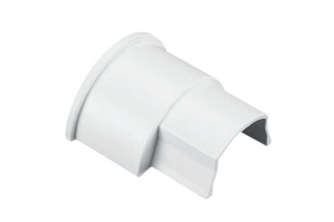 D-LINE BA3015W 1/2-ROUND SMOOTH-FIT BOX ADAPTOR, For 30 x 15mm trunking, white