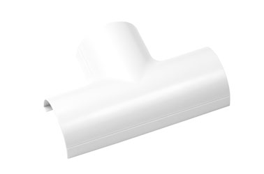 D-LINE FLET3015W 1/2-ROUND CLIP-OVER EQUAL TEE, For 30 x 15mm trunking, white