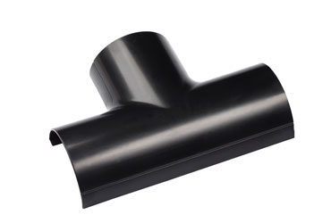 D-LINE FLET3015B 1/2-ROUND CLIP-OVER EQUAL TEE, For 30 x 15mm trunking, black