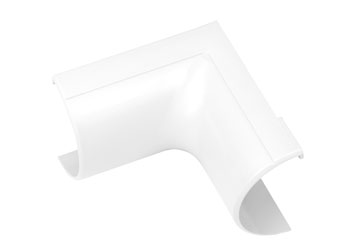 D-LINE FLIB5025W 1/2-ROUND CLIP-OVER INTERNAL BEND, For 50 x 25mm trunking, white