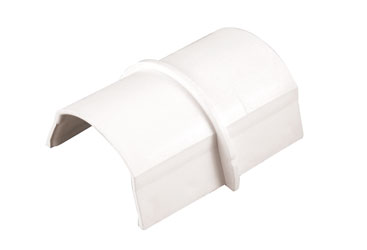 D-LINE CP5025W 1/2-ROUND SMOOTH-FIT COUPLER, For 50 x 25mm trunking, white