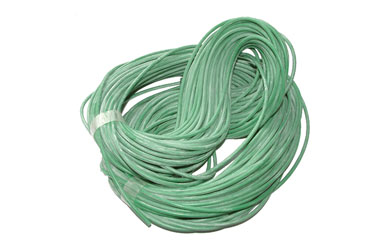 GREEN SILICONE SLEEVING 1mm bore (coil of 50 metres)