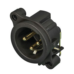 NEUTRIK NC3MAH-0 XLR Male PC mounting horizontal