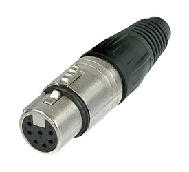 NEUTRIK NC7FX XLR Female cable connector, nickel shell, silver contacts