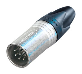 NEUTRIK NC6MXX XLR Male cable connector, nickel shell, silver-plated contacts