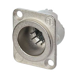 NEUTRIK NC7MD-LX XLR Male panel connector, nickel shell, silver contacts