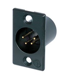 NEUTRIK NC4MP-B XLR Male panel