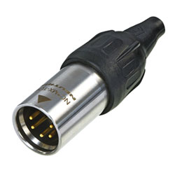 NEUTRIK NC5MX-TOP XLR Male cable connector, gold-plated contacts, true outdoor protection