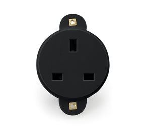 CANFORD CIRCULAR REVERSE MOUNT 13A SOCKET Black