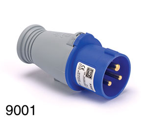 MK K9001BLU Splashproof 16A cable plug