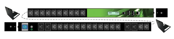 iPower Lite IPL-004-IP1-0F POWER DISTRIBUTION UNIT Vertical, 24x C13 4x C19, 16A inlet