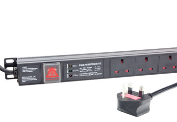 CANFORD PDU Economy, vertical, 10-way, UK, surge protected