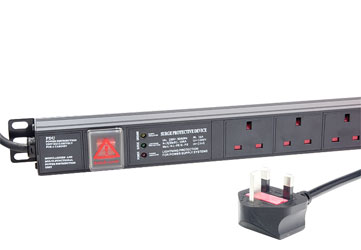 CANFORD PDU Economy, vertical, 16-way, UK, surge protected