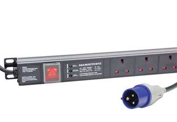 CANFORD PDU Economy, vertical, 12-way UK, 16A plug, surge protected