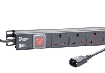 CANFORD PDU Economy, vertical, 8-way UK, IEC14 plug