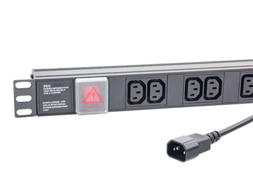 CANFORD PDU Economy, 1U horizontal, 16-way IEC, IEC14 plug