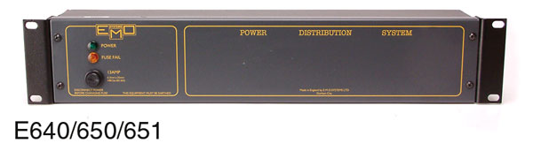 EMO E640 POWER DISTRIBUTION PANEL