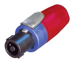 NEUTRIK NL4FX-2 SPEAKON Cable connector, red gland