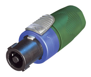 NEUTRIK NL4FX-5 SPEAKON Cable connector, green gland