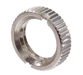 NEUTRIK NRJ-NUT-MK Nickel plated metal ring nut, knurled