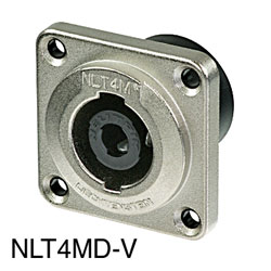 NEUTRIK NLT4MD-V SPEAKON Male panel, PCB mounting vertical