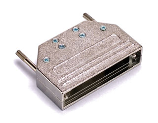 D-SUB 50 pin metal cover, double clamp