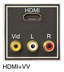 IKON CONNECTION MODULE EP-HDMI+VV HDMI plus three RCA(phono)