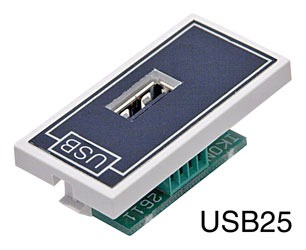 IKON CONNECTION MODULE EP-USB25 USB/A-Screw terminals