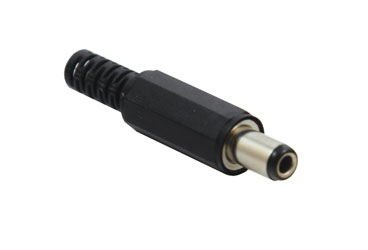 DC CONNECTOR Female cable, 2.5mm, 10mm shaft