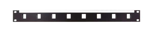 CANFORD KEYSTONE CONNECTION PANEL 1U 1x8 modules, black