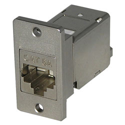 TUK PANEL MOUNT KEYSTONE RJ45 IDC SOCKET Cat6A tool-less, shielded