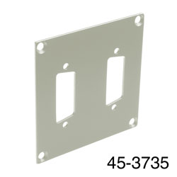 CANFORD UNIVERSAL MODULAR CONNECTION PLATE 2x D-sub15, grey