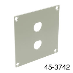 CANFORD UNIVERSAL MODULAR CONNECTION PLATE 2x BNC, grey