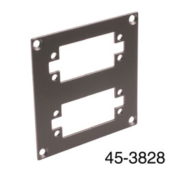 CANFORD UNIVERSAL MODULAR CONNECTION PLATE 2x EDAC38, dark grey