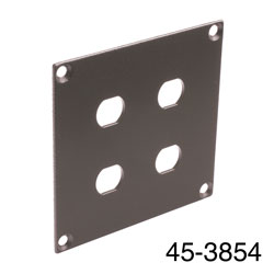 CANFORD UNIVERSAL MODULAR CONNECTION PLATE 4x F type, dark grey