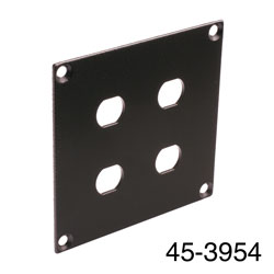 CANFORD UNIVERSAL MODULAR CONNECTION PLATE 4x F type, black