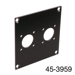 CANFORD UNIVERSAL MODULAR CONNECTION PLATE 2x N type, black