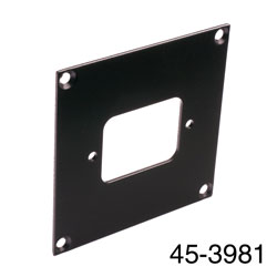 CANFORD UNIVERSAL MODULAR CONNECTION PLATE 1x IEC mains female, black