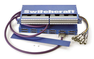 SWITCHCRAFT STUDIOPATCH 9625 EZ NORM Bantam jackfield, 48 channel, 25 D-sub