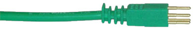 GHIELMETTI 673.910.269.05 GMK 313/60 PATCHCORD AES/EBU digital & mono analogue, 600mm, green