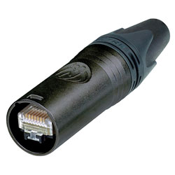 NEUTRIK NE8MX6-B-T ETHERCON CAT6A CABLE CONNECTOR, for 0.85 - 1.1mm insulation, black