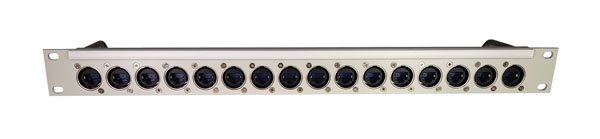 CANFORD ETHERCON TERMINATION PANEL 1U 1x16, CAT6 IDC, grey