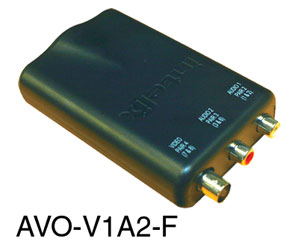 INTELIX AVO-V1A2-F CAT5 ADAPTER 1x video, 2x audio channels, 1x BNC F, 2x RCA (phono)