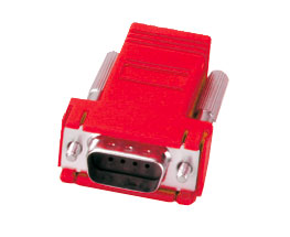 CUSTOM ADAPTER D-SUB 9 way male/RJ45, red