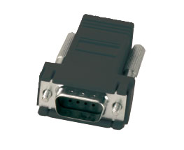 CUSTOM ADAPTER D-SUB 9 way male/RJ45, black