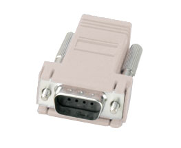 CUSTOM ADAPTER D-SUB 9 way male/RJ45, grey