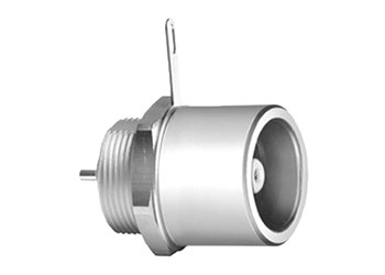 LEMO 3T TRIAX Panel socket, extended shell, nut fixing, open rear termination (EHP.3T.675.CTL)